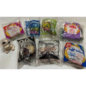 VINTAGE RANDOM LOT of 8 McDonald's Corporation Plastic Toys (NEW IN PACKAGE)